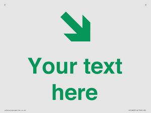 Custom Safe Condition inverse: Green Down right arrow